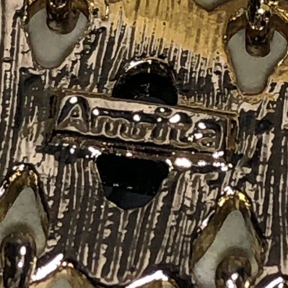 Amrita Evergreen & Gold Chandelier Earrings - Picture 5 of 7